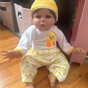 Reborn Adorable Baby Doll with Duck Outfit